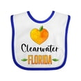 thumbnail image 1 of Inktastic Clearwater Florida Orange in Heart Boys or Girls Baby Bib, 1 of 4