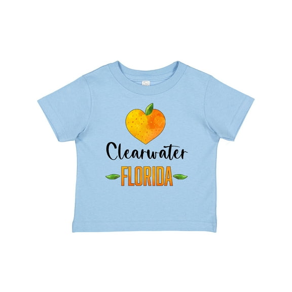 Inktastic Clearwater Florida Orange in Heart Boys or Girls Baby T-Shirt