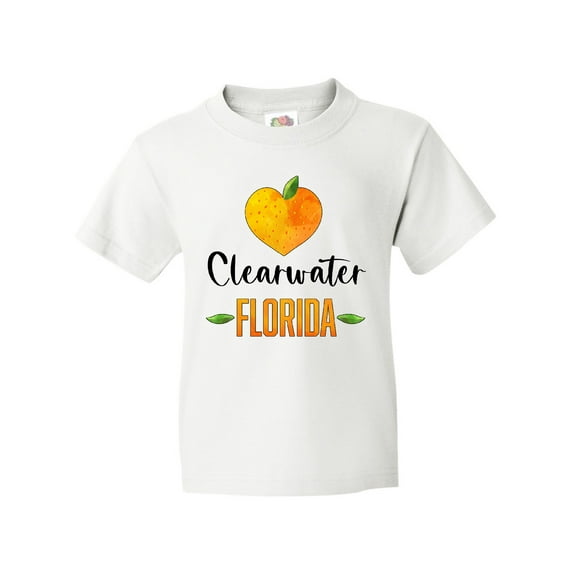 Inktastic Clearwater Florida Orange in Heart Youth T-Shirt