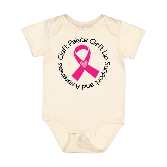 Inktastic Cleft Palate Cleft Lip Awareness Ribbon Boys or Girls Baby Bodysuit