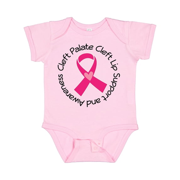 Inktastic Cleft Palate Cleft Lip Awareness Ribbon Boys or Girls Baby Bodysuit