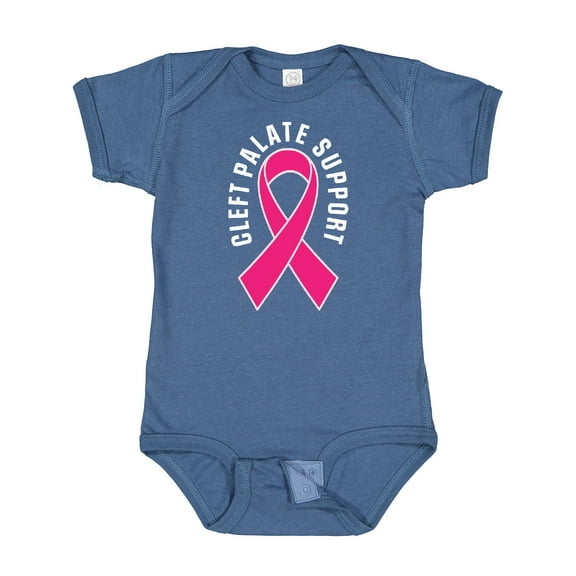 Inktastic Cleft Palate Cleft Lip Ribbon Support Boys or Girls Baby Bodysuit