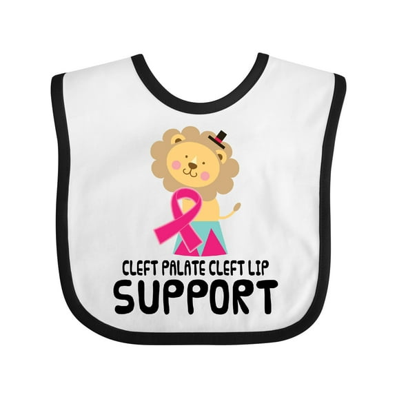 Inktastic Cleft Palate Cleft Lip Support Lion Boys or Girls Baby Bib