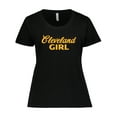 thumbnail image 1 of Inktastic Cleveland Girl Gold Women's Plus Size T-Shirt, 1 of 5