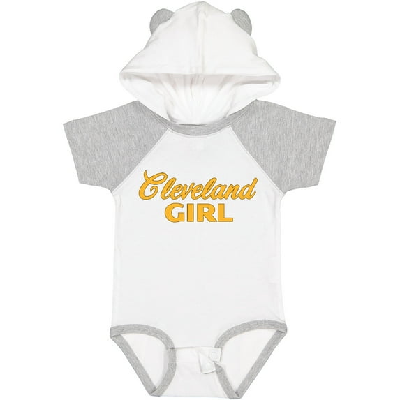 Inktastic Cleveland Girl gold Boys or Girls Baby Bodysuit