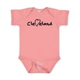 thumbnail image 1 of Inktastic Cleveland Heart Handwriting Black Boys or Girls Baby Bodysuit, 1 of 5