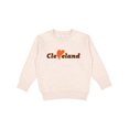 thumbnail image 1 of Inktastic Cleveland Heart Solid Orange Toddler Sweatshirt, 1 of 4