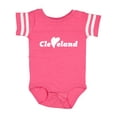 thumbnail image 1 of Inktastic Cleveland Heart Solid White Boys or Girls Baby Bodysuit, 1 of 5
