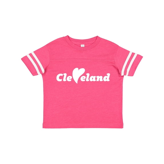 Inktastic Cleveland Heart Solid White Boys or Girls Toddler T-Shirt