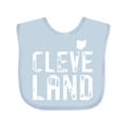 thumbnail image 1 of Inktastic Cleveland, Ohio Distressed Font Boys or Girls Baby Bib, 1 of 4