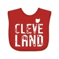 thumbnail image 1 of Inktastic Cleveland, Ohio Distressed Font Boys or Girls Baby Bib, 1 of 4
