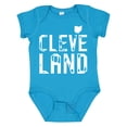 thumbnail image 1 of Inktastic Cleveland, Ohio Distressed Font Boys or Girls Baby Bodysuit, 1 of 5