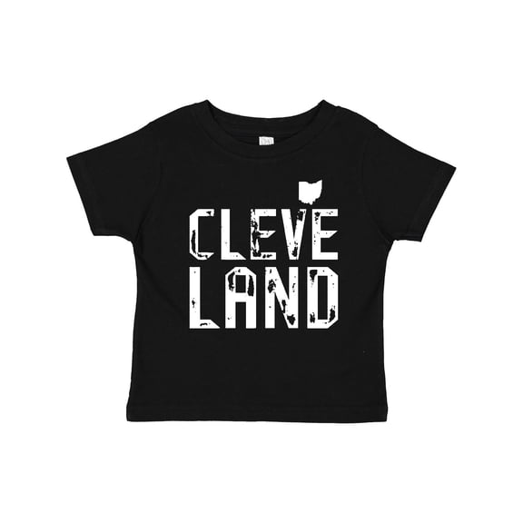 Inktastic Cleveland, Ohio Distressed Font Boys or Girls Baby T-Shirt