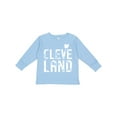thumbnail image 1 of Inktastic Cleveland, Ohio Distressed Font Boys or Girls Long Sleeve Toddler T-Shirt, 1 of 5