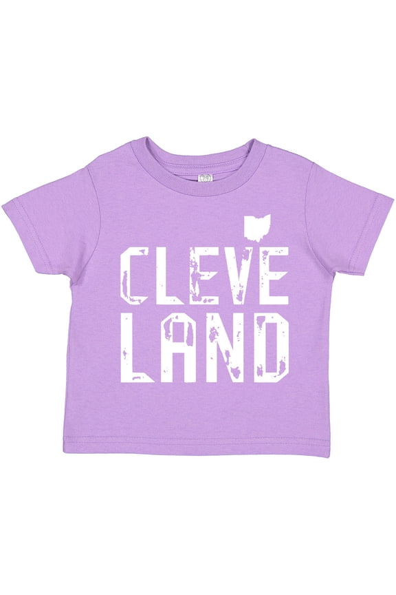 Cleveland, Ohio Distressed Font Boys or Girls Toddler T-Shirt