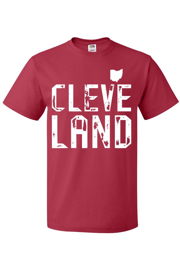 Cleveland, Ohio Distressed Font T-Shirt