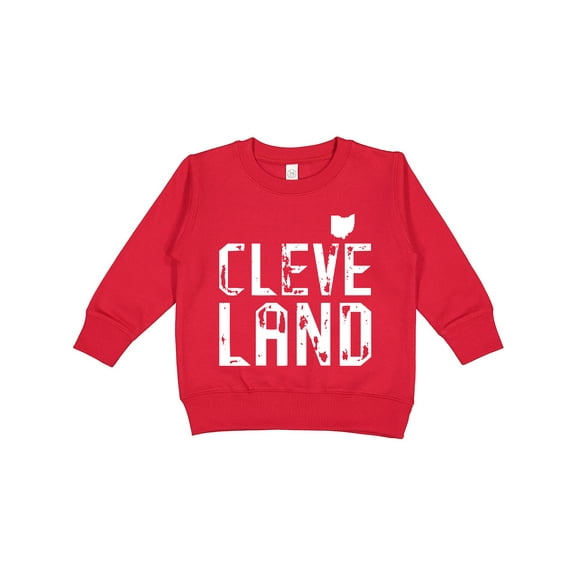 Inktastic Cleveland, Ohio Distressed Font Toddler Sweatshirt
