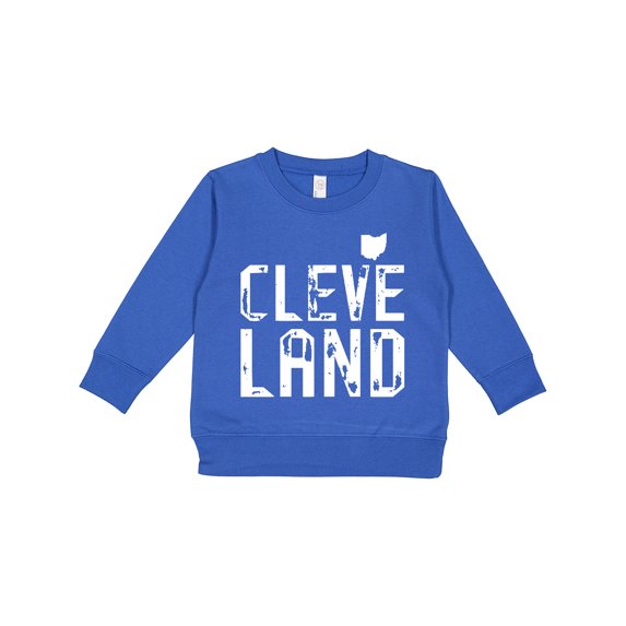 Inktastic Cleveland, Ohio Distressed Font Toddler Sweatshirt