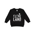 thumbnail image 1 of Inktastic Cleveland, Ohio Distressed Font Toddler Sweatshirt, 1 of 4
