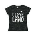 thumbnail image 1 of Inktastic Cleveland, Ohio Distressed Font Women's T-Shirt, 1 of 5