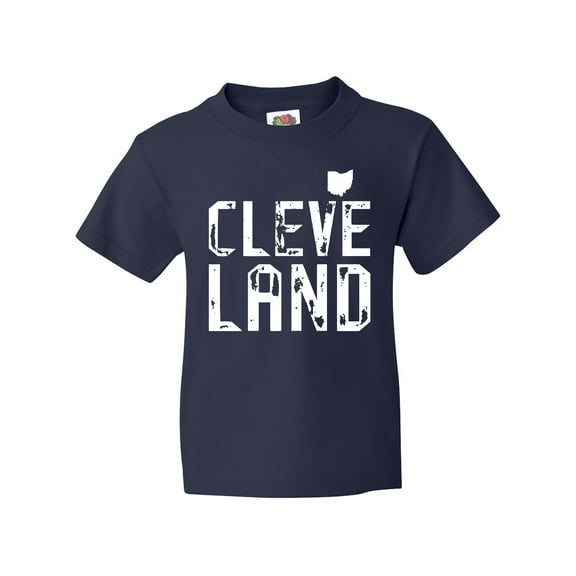 Inktastic Cleveland, Ohio Distressed Font Youth T-Shirt