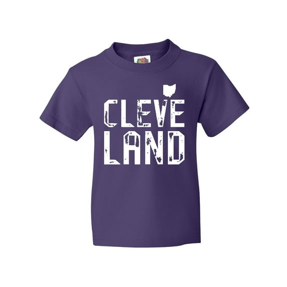 Inktastic Cleveland, Ohio Distressed Font Youth T-Shirt
