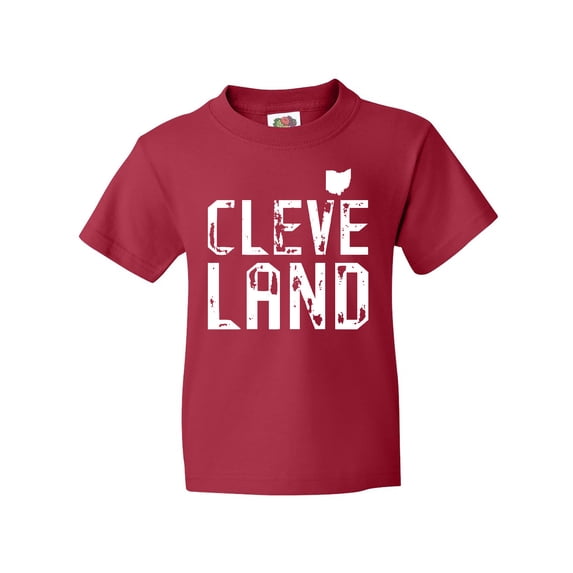 Inktastic Cleveland, Ohio Distressed Font Youth T-Shirt