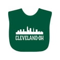 thumbnail image 1 of Inktastic Cleveland Ohio Skyline City Silhouette Boys or Girls Baby Bib, 1 of 4