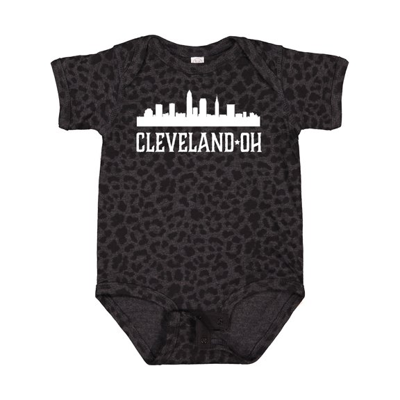 Inktastic Cleveland Ohio Skyline City Silhouette Boys or Girls Baby Bodysuit