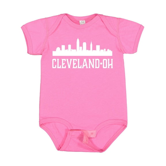 Inktastic Cleveland Ohio Skyline City Silhouette Boys or Girls Baby Bodysuit