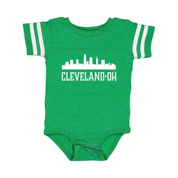 Inktastic Cleveland Ohio Skyline City Silhouette Boys or Girls Baby Bodysuit