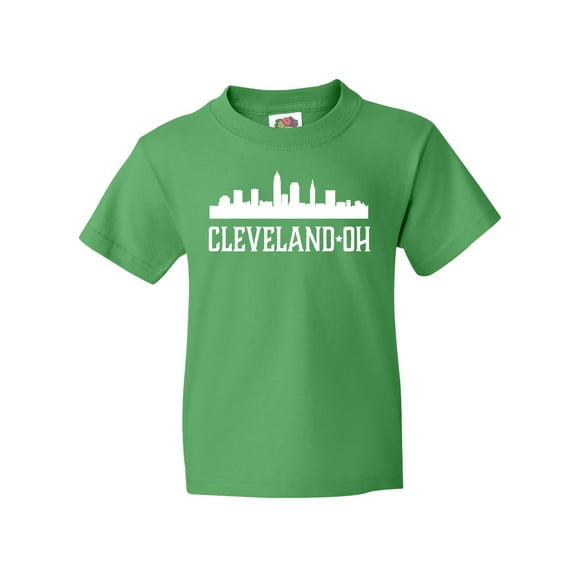 Inktastic Cleveland Ohio Skyline City Silhouette Youth T-Shirt