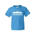 thumbnail image 1 of Inktastic Cleveland Ohio Skyline City Silhouette Youth T-Shirt, 1 of 5