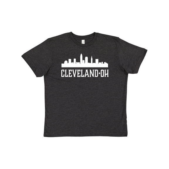 Inktastic Cleveland Ohio Skyline City Silhouette Youth T-Shirt