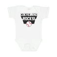 thumbnail image 1 of Inktastic Cleveland Rocks with Baseball Boys or Girls Baby Bodysuit, 1 of 5