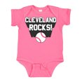 thumbnail image 1 of Inktastic Cleveland Rocks with Baseball Boys or Girls Baby Bodysuit, 1 of 5