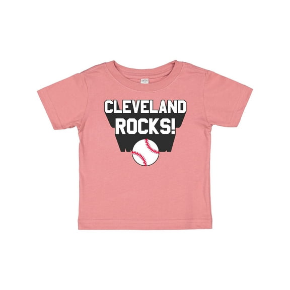 Inktastic Cleveland Rocks with Baseball Boys or Girls Baby T-Shirt