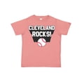 thumbnail image 1 of Inktastic Cleveland Rocks with Baseball Boys or Girls Toddler T-Shirt, 1 of 5