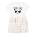 thumbnail image 1 of Inktastic Cleveland Rocks with Baseball Girls Toddler Dress, 1 of 5