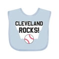thumbnail image 1 of Inktastic Cleveland Rocks with Baseball Inversed Boys or Girls Baby Bib, 1 of 4