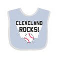 thumbnail image 1 of Inktastic Cleveland Rocks with Baseball Inversed Boys or Girls Baby Bib, 1 of 4
