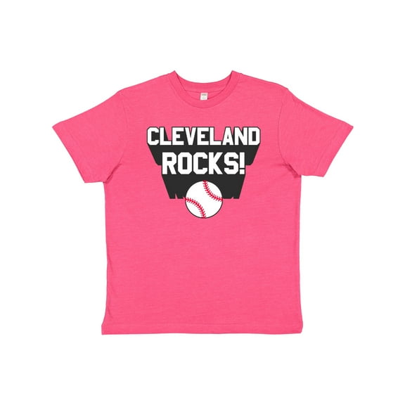 Inktastic Cleveland Rocks with Baseball Youth T-Shirt