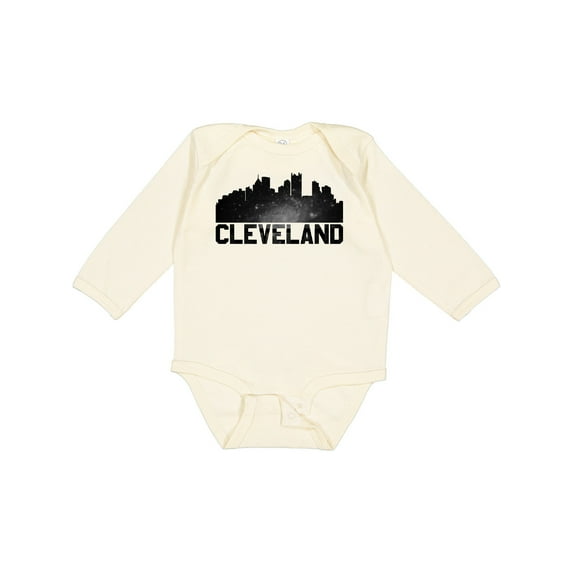 Inktastic Cleveland Skyline Boys or Girls Long Sleeve Baby Bodysuit