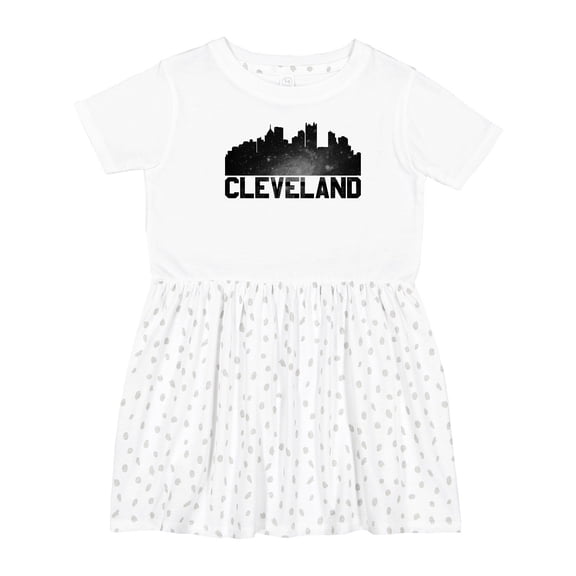 Inktastic Cleveland Skyline Girls Toddler Dress