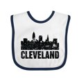 thumbnail image 1 of Inktastic Cleveland Skyline Grunge Boys or Girls Baby Bib, 1 of 4