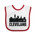 thumbnail image 1 of Inktastic Cleveland Skyline Grunge Boys or Girls Baby Bib, 1 of 4