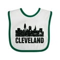 thumbnail image 1 of Inktastic Cleveland Skyline Grunge Boys or Girls Baby Bib, 1 of 4
