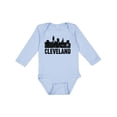 thumbnail image 1 of Inktastic Cleveland Skyline Grunge Boys or Girls Long Sleeve Baby Bodysuit, 1 of 5