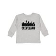 thumbnail image 1 of Inktastic Cleveland Skyline Grunge Boys or Girls Long Sleeve Toddler T-Shirt, 1 of 5