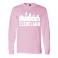 thumbnail image 1 of Inktastic Cleveland Skyline Grunge Long Sleeve T-Shirt, 1 of 5
